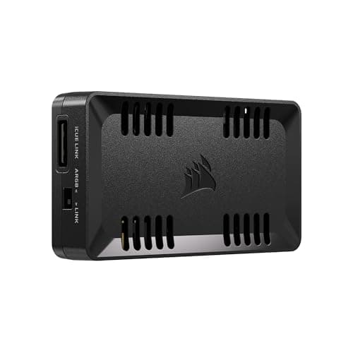 Corsair CORSAIR Commander Duo iCUE Link RGB Lighting and PWM ARGB Fan Controller – Control 12 Daisy-Chained PWM Fans, Two Flexible Temperature Sensors Included – Black - Lighting