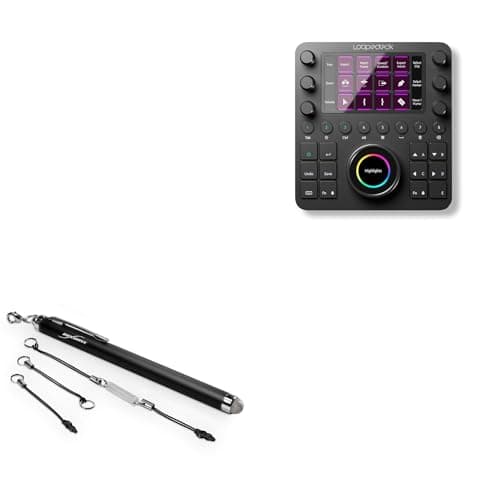 BoxWave Stylus Pen Compatible with Loupedeck CT - EverTouch Capacitive Stylus, Fiber Tip Capacitive Stylus Pen - Jet Black - Stream Deck