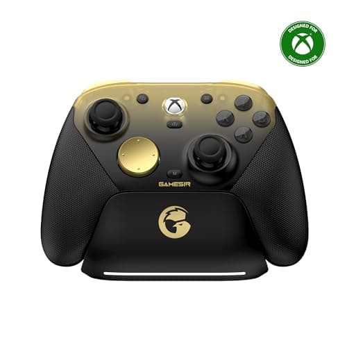GameSir G7 Pro Wired Controller for Xbox Series X|S, Xbox One, Wireless Gamepad for PC&Android with TMR Sticks, Hall Effect Analog Triggers, 1000Hz Polling Rate, 3.5mm Audio Jack - Golden - Controller