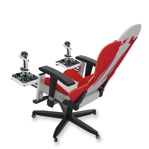 Avisiri 2 Set The Metal Joystick Mount for Gaming Chair, Flight Sim Game Joystick, Throttle & Hotas Systems Fits for Logitech G X56, X52, Thrustmaster SimTask FarmStick, Sol-R2, Sol-R1, T.16000M - Gaming Chair