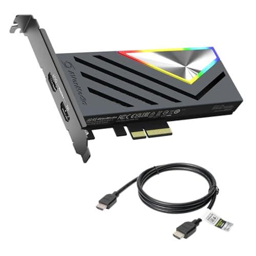 AVerMedia HDMI 2.1 Internal PCIe Capture Card for Streaming and Recording 4K60 with Ultra-Low Latency on PS5, PS4 Pro, Xbox Series X/S, Xbox One X, Switch Games - GC575 Live Gamer 4K 2.1 - Capture Card
