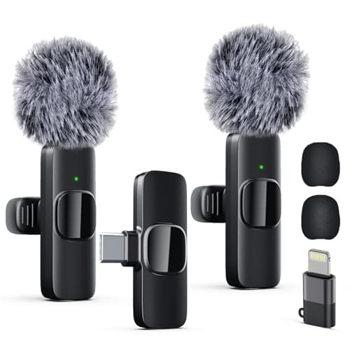 Labstandard Professional Wireless Lavalier Lapel Microphone for iPhone, iPad, mini Video Recording Mic forInterview Video Podcast Vlog YouTube&Livestream, Noise Reduction, Plug &Play - Microphone