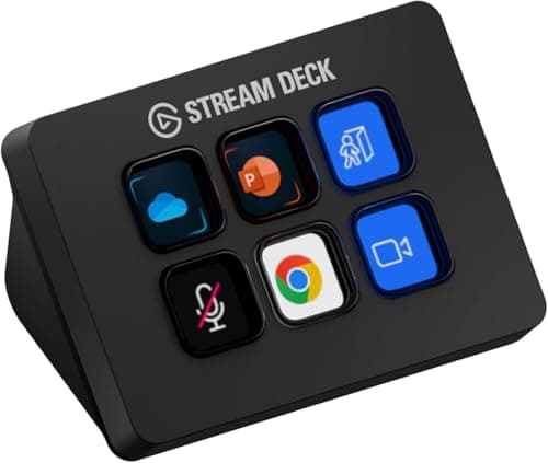 Elgato Stream Deck Mini – Control Zoom, Teams, PowerPoint, MS Office and More, Boost Productivity with Seamless Integration for Daily Apps (Renewed) - Stream Deck