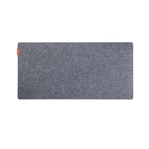 Desky Felt Desk Pad – Small 11 x 8.6 Inch, Wool Felt Desk Mat with Anti-Slip Base – Light Grey – Keyboard & Mouse Surface for Office, Home, or Laptop Use - Mousepad / Desk Mat