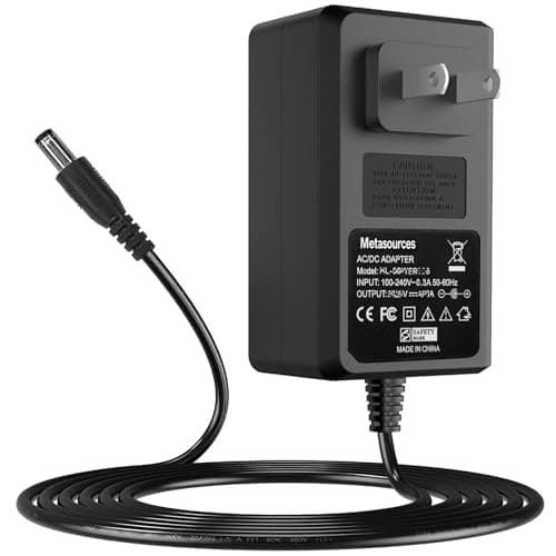 Metasources 24V 1.5A AC/DC Adapter Compatible with Govee H7060 H6061 H610A H61A0 LED Neon Rope Light RGBIC Strip Glide Lively Wall Bulb String TV BI36L-240150-AdU BI36GL-240150-AdU Power Supply - Lighting