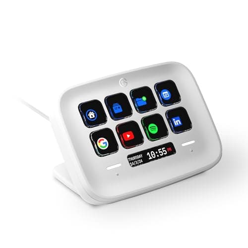 Elgato Stream Deck Neo – 8 Customizable Keys, 2 Touch Points, Speed Through Tasks & Workflows - Control Word, Excel, PowerPoint, Teams, Zoom, Spotify and more, Works with Mac & PC (Renewed) - Stream Deck