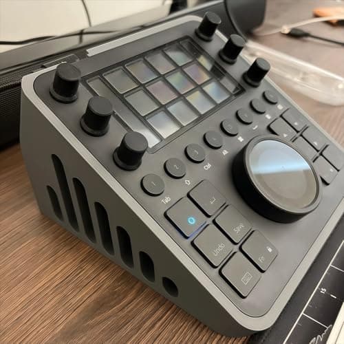 Generic Anti-Slip Desktop Mount for Loupedeck CT, 30º Angle Console Stand, Professional Streaming and Video Editing Controller Mount, No-Tool Installation (Grey) - Stream Deck