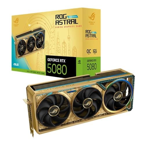 Asus ROG Astral Dhahab CORE OC GeForce RTX 5080 - Video Card