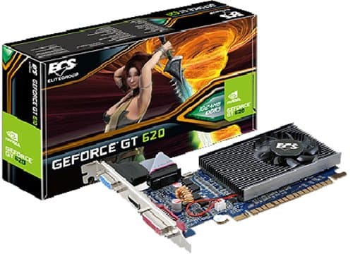 ECS GT620C-1GR3-QFT GeForce GT 620 - Video Card