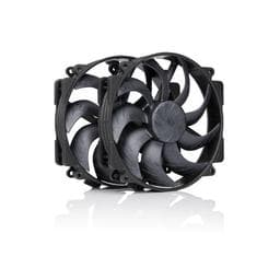 Noctua NF-A14x25r G2 PWM Sx2-PP chromax.black 2-Pack - Case Fan
