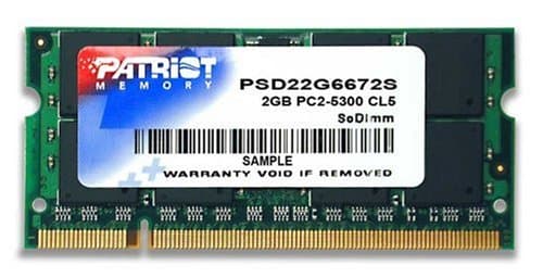 Patriot PSD22G6672S 2 GB (1x2GB DDR2-667) - Memory (RAM)